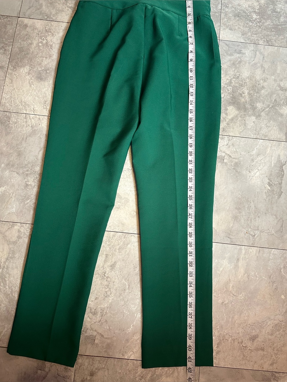 Michele Emerald Green Tailored Trousers - Picture 3 of 10